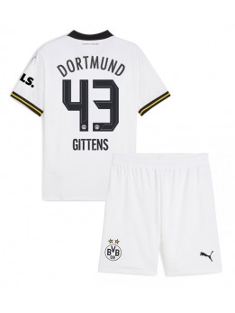 Billige Borussia Dortmund Jamie Bynoe-Gittens #43 Tredjedraktsett Barn 2024-25 Kortermet (+ Korte bukser)